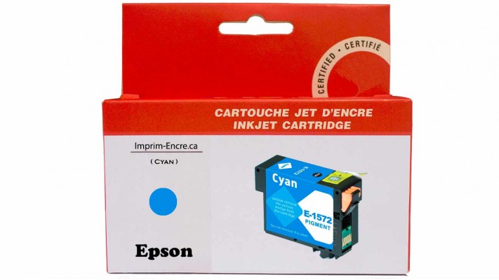 Encre Epson T157220 cyan compatible de très haute qualité - 29.5 ml.