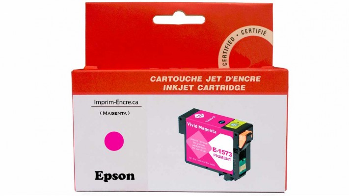 Encre Epson T157320 magenta compatible de très haute qualité - 29.5 ml.