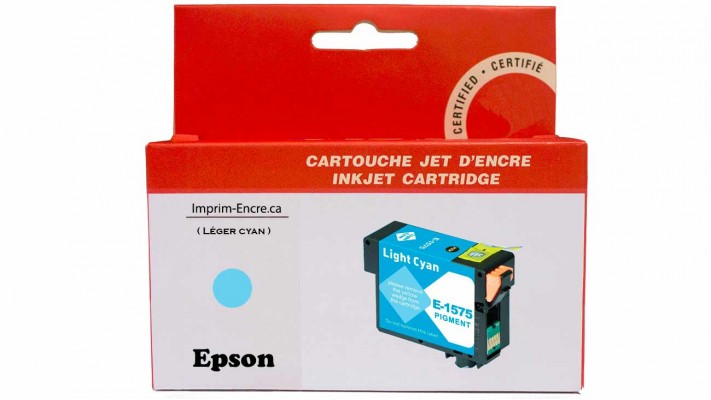 Encre Epson T157520 léger cyan compatible de très haute qualité - 29.5 ml.