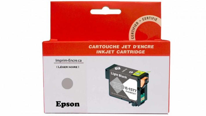 Encre Epson T157720 léger noire compatible de très haute qualité - 29.5 ml.