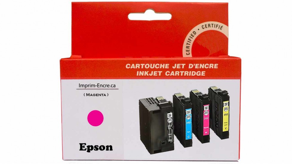Encre Epson T252XL320 magenta compatible de très haute qualité - 1,100 pages