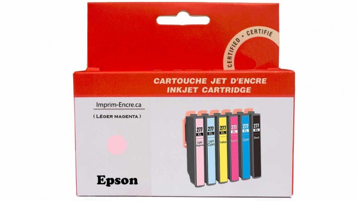 Encre Epson T277XL620 léger magenta compatible de très haute qualité - 740 pages