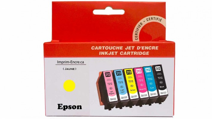 Encre Epson T312XL420 jaune compatible de très haute qualité - 830 pages