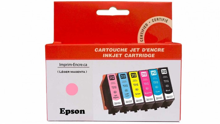 Encre Epson T312XL620 léger magenta compatible de très haute qualité - 830 pages