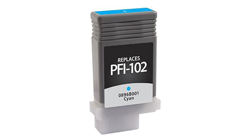 Canon ink PFI-102C cyan original ( OEM ) remanufactured - 2,200 pages