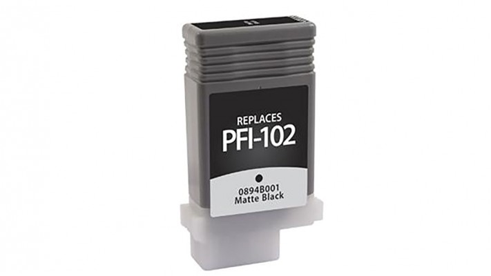 Encre  Canon PFI-102MBK noire mat originale ( OEM ) remise à neuf - 2,200 pages