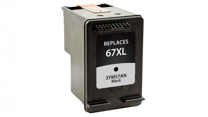 HP ink 3YM57AN ( 67XL ) black original ( OEM ) remanufactured super high quality - 240 pages