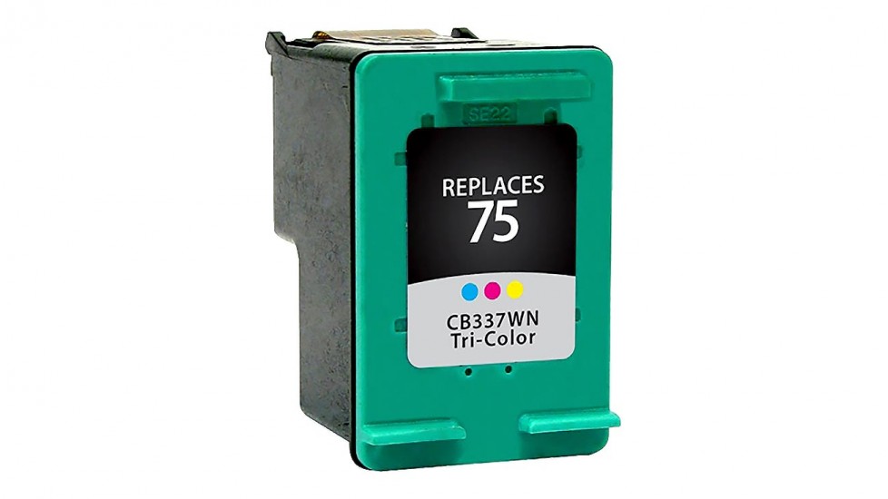 HP ink CB337W ( 75 ) color original ( OEM ) remanufactured super high quality - 170 pages