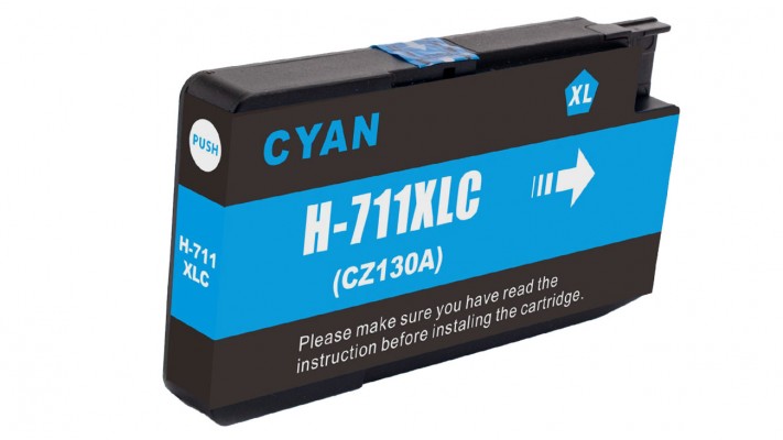 Encre HP ( 711 ) cyan compatible de très haute qualité - 29 ml