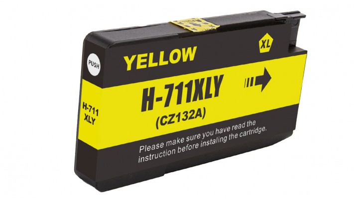 Encre HP ( 711 ) jaune compatible de très haute qualité - 29 ml