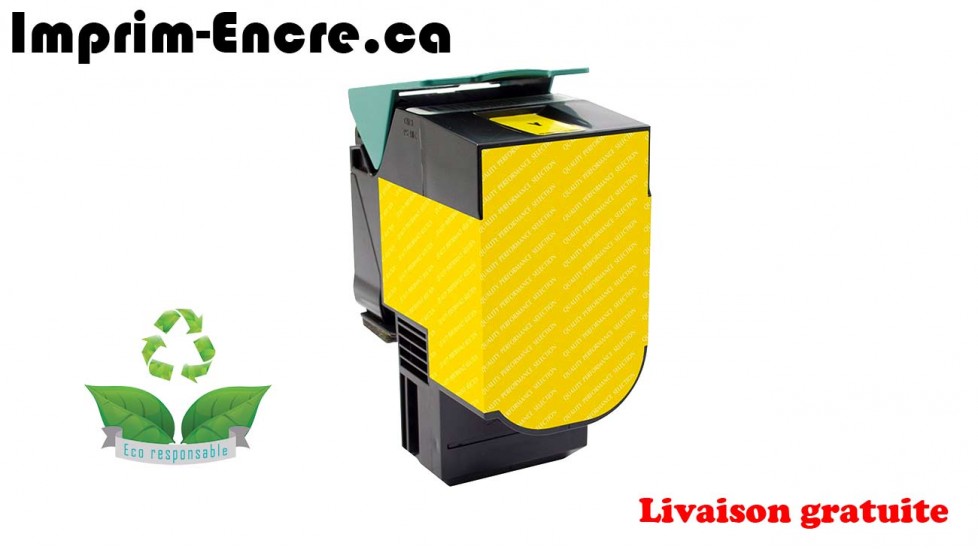 Lexmark toner 70C0H40 / 70C1HY0 - 701HY yellow remanufactured super high quality - 3,000 pages